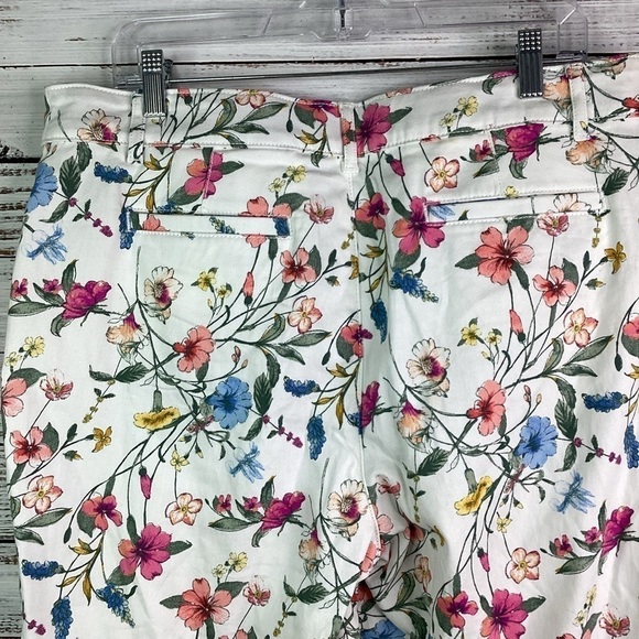 ST JHON’S BAY‎ PLUS SIZE 14 BOTANICAL FLORAL CAPRI PANTS SPRING EASTER SUMMER - Picture 10 of 13